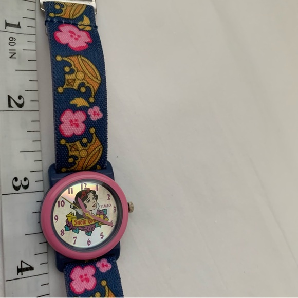 #SOLD# VINTAGE TIMEX Disney Snow White Watch Elastic Band 90's  NEW BATTERY 8” - Picture 13 of 17
